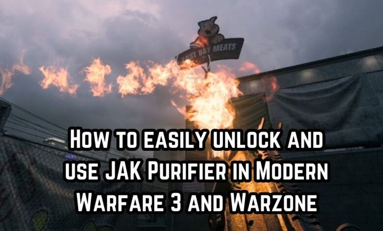 How to easily unlock and use JAK Purifier in Modern Warfare 3 and Warzone